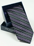 Ted Baker Black with Striped Pattern Silk Tie SAMSTAILOR-5293 - Fall 2014 Collection Ties | Sam's Tailoring Fine Men's Clothing