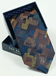 Ted Baker Navy with Artistic Design Silk Tie SAMSTAILOR-5321 - Fall 2014 Collection Ties | Sam's Tailoring Fine Men's Clothing
