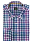 Robert Talbott Lilac Lincoln Medium Spread Button Down Collar Sport Shirt LMB34025-21 - Spring 2015 Collection Sport Shirts | Sam's Tailoring Fine Men's Clothing