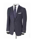 Hickey Freeman Wool Cashmere Blend Navy Plaid Sport Coat 45503012B004 - Fall 2014 Collection Sport Coats and Blazers | Sam's Tailoring Fine Men's Clothing