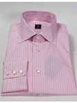 Robert Talbott Pink Wide Spread Collar Stripes Estate Dress Shirt F2490B32 - Spring 2015 Collection Dress Shirts | Sam's Tailoring Fine Men's Clothing
