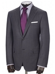 Hickey Freeman Grey Stripe Super Merino Greenhills Suit 51301209B003 - Fall 2015 Collection Suits | Sam's Tailoring Fine Men's Clothing