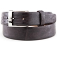 Dark Brown High Gloss Iguana Leather Belt BL121-02 - Robert Talbott Belts and Straps | Sam's Tailoring Fine Men's Clothing