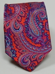 Robert Talbott Red Orange with Paisley Design Best Of Class Tie - Spring 2015 Collection Best Of Class Ties | Sam's Tailoring Fine Men's Clothing