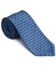 Robert Talbott Sky with Geometric Weave Design Pebble Beach Silk Seven Fold Tie 51899M0-06 - Fall 2015 Collection Seven Fold Ties | Sam's Tailoring Fine Men's Clothing