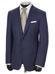 Hickey Freeman Navy Grey Mini Check Traveler Sport Coat 51501203B004 - Fall 2015 Collection Sport Coats and Blazers | Sam's Tailoring Fine Men's Clothing