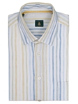 Robert Talbott Dijon Stripes Wide Spread Collar Classic Fit Anderson Sport Shirt LUM15S19-03 - Spring 2015 Collection Sport Shirts | Sam's Tailoring Fine Men's Clothing
