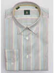 Robert Talbott Citrus Stripes Medium Spread Collar Cotton Classic Fit Anderson Sport Shirt LUM450II-02 - Sport Shirts | Sam's Tailoring Fine Men's Clothing