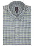 Robert Talbott Mint Check Trim Fit Estate Dress Shirt C2247I4V-53 - Dress Shirts | Sam's Tailoring Fine Men's Clothing