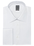 Ike Behar Black Label Regular Fit Solid French Cuff Dress Shirt White 28B0433-100 - Spring 2015 Collection Dress Shirts | Sam's Tailoring Fine Men's Clothing