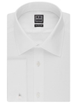 Ike Behar Black Label Regular Fit Solid French Cuff Dress Shirt White 28B0738-100 - Spring 2015 Collection Dress Shirts | Sam's Tailoring Fine Men's Clothing