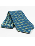 Jhane Barnes Blue with Leafy Design Silk Tie JLPJBT0027 - Ties or Neckwear | Sam's Tailoring Fine Men's Clothing
