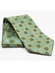 Jhane Barnes Asparagus with Geometric Design Silk Tie JLPJBT0034 - Ties or Neckwear | Sam's Tailoring Fine Men's Clothing