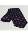 Jhane Barnes Black with Geometric Design Silk Tie JLPJBT0070 - Ties or Neckwear | Sam's Tailoring Fine Men's Clothing