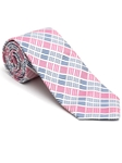 Robert Talbott Pink with Check Design Peninsula Estate Tie 43860I0-02 - Spring 2016 Collection Estate Ties | Sam's Tailoring Fine Men's Clothing