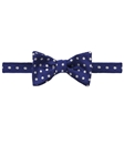 Robert Talbott Indigo Polka Dot Design Best Of Class Time Square Bow Tie 564242C-01 - Spring 2016 Collection Bow Ties and Sets | Sam's Tailoring Fine Men's Clothing