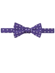 Robert Talbott Purple Polka Dot Design Best Of Class Time Square Bow Tie 564242C-07 - Spring 2016 Collection Bow Ties and Sets | Sam's Tailoring Fine Men's Clothing