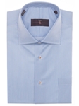 Robert Talbott Sky Royal Twill Pinstripe Classic Fit Estate Sutter Dress Shirt ECS16010-01 - Spring 2016 Collection Dress Shirts | Sam's Tailoring Fine Men's Clothing