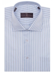Robert Talbott Sky Oxford Stripe Classic Fit Estate Sutter Dress Shirt ECS16018-01 - Spring 2016 Collection Dress Shirts | Sam's Tailoring Fine Men's Clothing