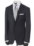 Hickey Freeman Black Herringbone Tasmanian Black Suit: Hamilton 61301133H003 - Suits | Sams Tailoring