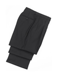 Wool Pleated Black Traveler Trouser | Hickey FreeMan Trousers Collection | Sams Tailoring