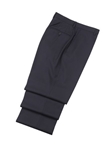 Wool Flat Front Navy Traveler Trousers | Hickey FreeMan Trousers Collection | Sams Tailoring