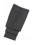Wool Flat Front Charcoal Traveler Trousers | Hickey FreeMan Trousers Collection | Sams Tailoring