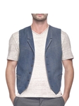 Medium Blue Day of Glory Steve Vest  | Eight Field of Freedom Vests New Collection  2016 | Sams Tailoring