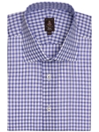 Purple and White check Dress Shirt |  Robert Talbott Men's  Collection 2016 | Sams Tailoring