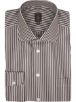 Brown Stripe Classic Fit Dress Shirt | Robert Talbott Spring Collection 2016 | Sams Tailoring