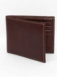 Brown Tumbled Glove Leather Billfold Wallet |  Torino Leather's Wallet collection | Sams Tailoring