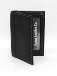 Black Tumbled Glove Leather Gusseted Card Case Wallet|  Torino Leather's Wallet collection | Sams Tailoring
