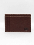 Brown Tumbled Glove Leather ID/Card Case Wallet|  Torino Leather's Wallet collection | Sams Tailoring