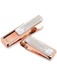 White Mother of Pearl in Rose Gold Money Clip | M-Clip New Money Clip | Sams Tailoring