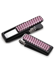 White & Maroon Inlay Money Clip  | M-Clip New Money Clip | Sams Tailoring