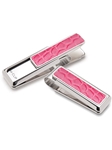 Rodeo Pink Alligator Money Clip   | M-Clip New Money Clip | Sams Tailoring