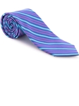 Robert Talbott Navy with Purple and Teal Stripe Welch Margetson Best of Class Tie 58961E0-05 - Spring 2016 Collection Best Of Class Ties | Sam's Tailoring Fine Men's Clothing