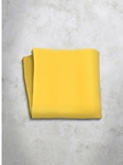 Yellow Silk Satin Men's Handkerchief | Italo Ferretti Super Class Collection | Sam's Tailoring