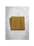 Ocher Yellow Silk Satin Men's Handkerchief  | Italo Ferretti Super Class Collection | Sam's Tailoring