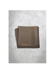 Light Brown Silk Satin Men's Handkerchief | Italo Ferretti Super Class Collection | Sam's Tailoring