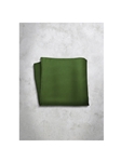 Olive Green Silk Satin Men's Handkerchief | Italo Ferretti Super Class Collection | Sam's Tailoring