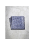 Light Blue Pattren Design Silk Satin Men's Handkerchief  | Italo Ferretti Super Class Collection | Sam's Tailoring