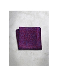 Violet Pattren Design Silk Satin Men's Handkerchief  | Italo Ferretti Super Class Collection | Sam's Tailoring