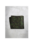 Green Pattren Design Silk Satin Men's Handkerchief  | Italo Ferretti Super Class Collection | Sam's Tailoring
