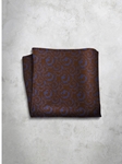 Paisley Design Silk Satin Men's Handkerchief | Italo Ferretti Super Class Collection | Sam's Tailoring