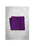 Violet Pattren Design Silk Satin Men's Handkerchief | Italo Ferretti Super Class Collection | Sam's Tailoring