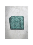 Aquamarine Paisley Design Silk Satin Men's Handkerchief  | Italo Ferretti Super Class Collection | Sam's Tailoring