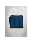 Blue Stripes Design Silk Satin Men's Handkerchief | Italo Ferretti Super Class Collection | Sam's Tailoring
