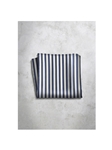 Blue & White Stripes Design Silk Satin Men's Handkerchief | Italo Ferretti Super Class Collection | Sam's Tailoring