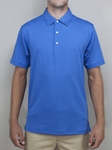 Cobalt Melange "Weston" Solid Polo Shirt | Betenly Golf Polos Collection | Sam's Tailoring